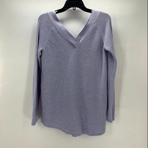 Anthro Knitted & Knotted Light Purple Sweater